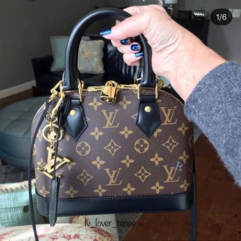 louis vuitton alma bb black monogram|authentic Louis Vuitton Alma.